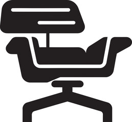 Serenity Seating Insignia Sleek Modern Chair Vector Icon for Ultimate Relaxation 