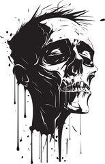 Classic Cohiba Crest Smoking Gentleman Skeleton Vector Logo for Timeless Charm 