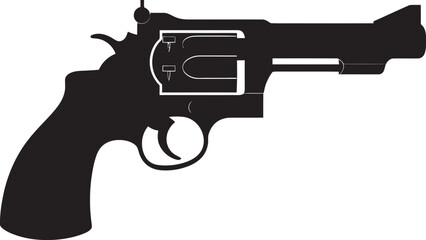 Urban Elegance Badge Fashionable Revolver Design in Iconic Branding 