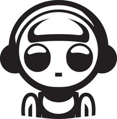 Mini Mech Marvel Insignia Small Robot Chatbot Icon for Conversational Charm 