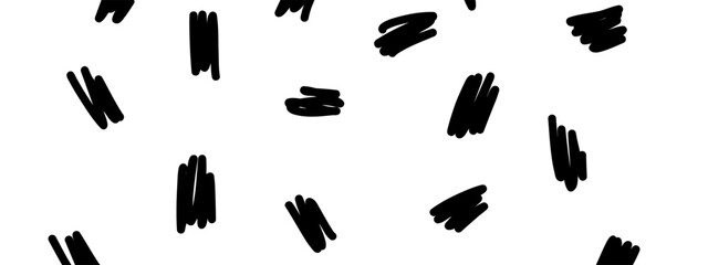 Hand drawn abstract texture. Vector scribble, dots, and strokes collection. Doodle shapes. Trendy illustration. Graphic vector freehand texture. Black Ink dots isolated on a white background.