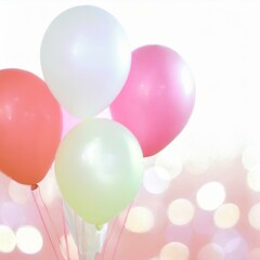 Fototapeta na wymiar Colorful balloons decoration, party celebration concept