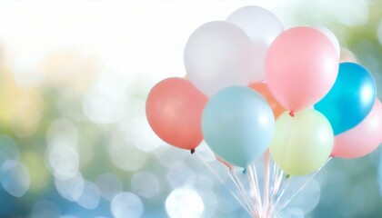 Colorful balloons decoration, party celebration concept