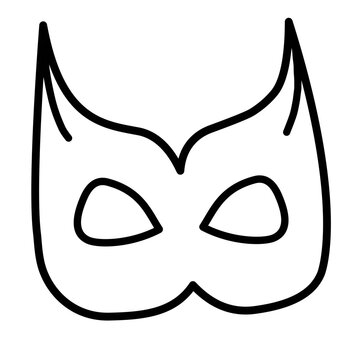 recommend clip art: superhero mask outline