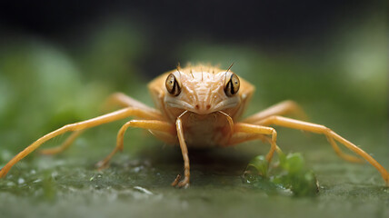 Close up of yelllow bug