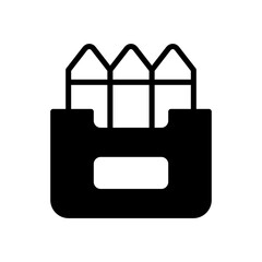 crayons icon symbol vector template