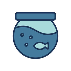 fishbowl icon symbol vector template
