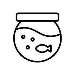 fishbowl icon symbol vector template