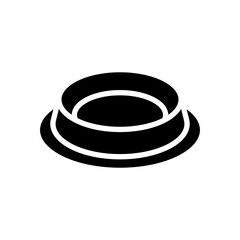 food bowl icon symbol vector template
