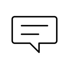 message bubble icon symbol vector template