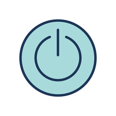 Power button icon symbol vector template