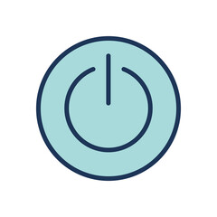 Power button icon symbol vector template