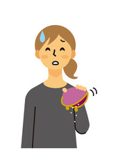 主婦　女性　ミドル　悩み　赤字　ロングヘア