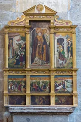 Tuinposter AVILA, SPAIN, APRIL - 18, 2016: The side altar in Catedral de Cristo Salvador by unknown artist of 16. cent. © Renáta Sedmáková