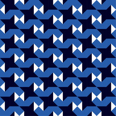 Seamless abstract pattern with geometric shapes Geometrical retro template for fabric background surface design packaging wrapping paper wallpaper Vector illustration