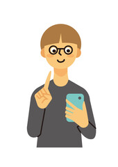 主婦　女性　ミドル　スマホ　操作　資産　ショートヘア