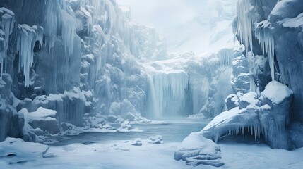 Fototapeta na wymiar winter frozen ice background illustration chill cold, crystal arctic, icicle frosty winter frozen ice background