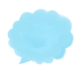 吹き出し - 水彩滲み透過吹き出し手書き素材