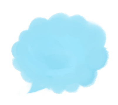 吹き出し - 水彩滲み透過吹き出し手書き素材 - Powered by Adobe