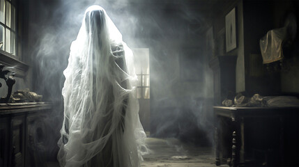 ハロウィンゴーストのイメージ - image of Halloween Ghost - No1-2 Generative AI - obrazy, fototapety, plakaty