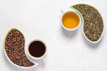 Blank photography of coffee; green tea; herb; bean; choice; choose; herbal; caffeine; dry; natural; drink; petal; beverage; texture