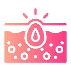 inflammation gradient icon