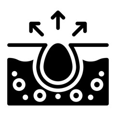 inflammation glyph icon