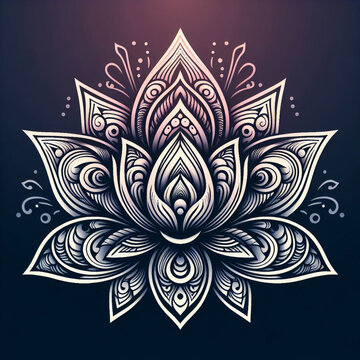 Simbolo flor de lotus