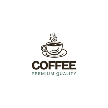 coffee vintage logo,Coffee with sunrise. Coffee morning, coffee cafe logo