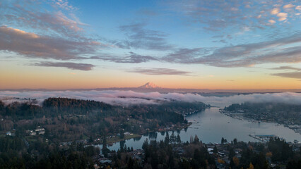 Mount Rainier in Gig Harbor Washington