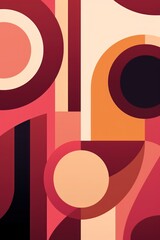 Colorful animated background, in the style of linear patterns and shapes, rounded shapes