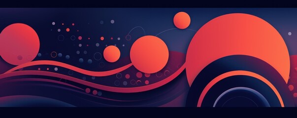 Colorful animated background, in the style of linear patterns and shapes, rounded shapes, dark coral and mulberry, flat shapes