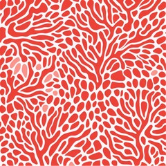 Coral and periwinkle simple cute minimalistic random satisfying item pattern