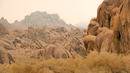 Rocky landscape in the desert