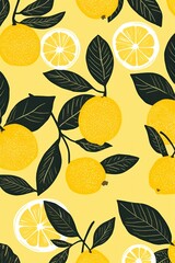 Lemon simple and sophisticated pattern
