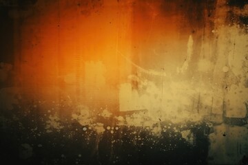 Old Film Overlay with light leaks, grain texture, vintage orange background