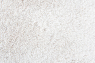 white plush fabric texture background , background pattern of soft warm material	
