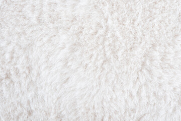white plush fabric texture background , background pattern of soft warm material	
