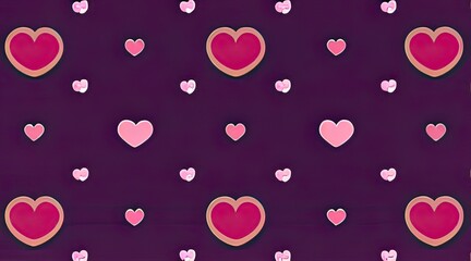 Naklejka premium background with hearts, valentine seamless pattern, Valentine icon set, big love icon, icon set valentine, valentine day concept or background valentine, valentine pattrent, valentine wallpaper