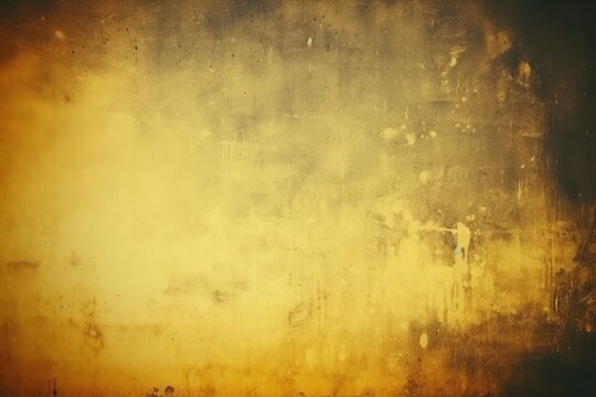 Old Film Overlay with light leaks, grain texture, vintage yellow background