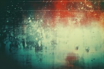 Old Film Overlay with light leaks, grain texture, vintage maroon and mint green background
