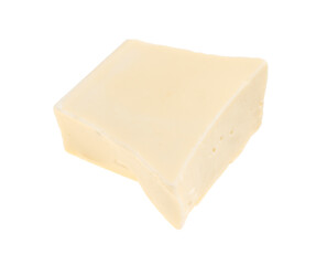 Piece of tasty chocolate isolated on white