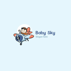 Baby sky Logo, baby store