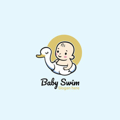 Baby Swim Logo, baby shop