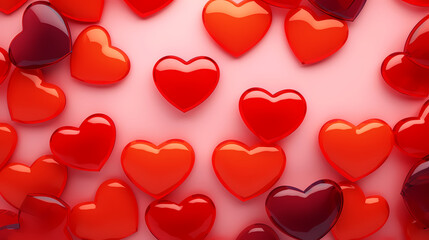 Valentine's Day background with hearts, love and romance background