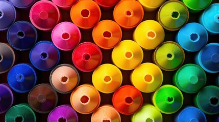 Crayons - set of colored pencils arranged. on a white background. colored pencils