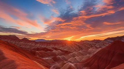 Wall murals Zhangye Danxia Colorful Canvas: Exploring the Natural Beauty of Zhangye National Geopark