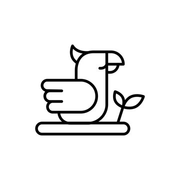 recommend clip art: Bird outline icons, minimalist vector illustration ,simple transparent graphic element .Isolated on white background