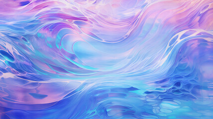 Naklejka premium Water waves flowing pastel pattern background