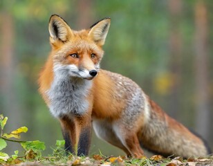 red fox in the wild